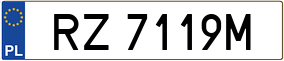 Trailer License Plate